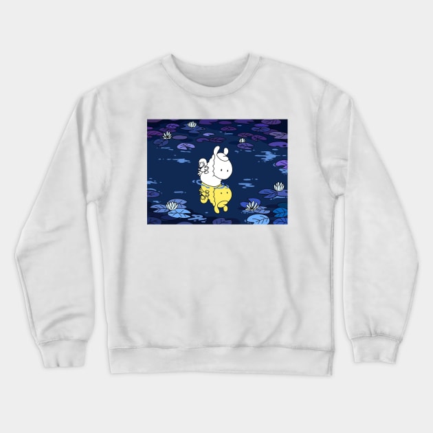 Loffy reflects on himself Crewneck Sweatshirt by LoffyIlamaComics